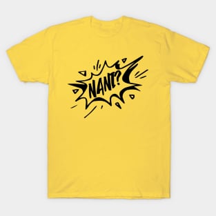 NANI?! Black Graphic Design T-Shirt